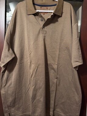 Men's Polo Shirt in Brown - Casual Short Sleeve Polo